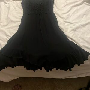 Gorgeous Black Lace Dress by Free People Size XS.